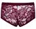 Svenjoyment Lace Design Transparent Men's Pants Dark Red L