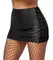 ZADO Lamb Leather Skirt S - Slim Fit, Decorative Lacing, Black