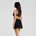 Obsessive Stelisa Set Black S/M - Prozirna košuljica i tanga, podesive naramenice