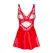 Obsessive Aliosa Chemise & Thong Crveni 2XL/3XL - Elegantan čipkasti donji veš set