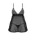 Obsessive Blomentis Babydoll & Thong Set Crni XS/S Elegantna Čipka
