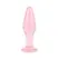 Nobu Rose Slim Plug Pink - Glass Model, Hypoallergenic, Small Size
