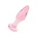Nobu Rose Slim Plug Pink - Glass Model, Hypoallergenic, Small Size