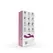 Nobu Waiz Magenta Dual Silicone Vibrator 7 Modes Waterproof