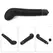 Lovetoy Deluxe 4-Piece Bondage Set with Vibrating Accessory, Black