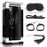 Lovetoy 4-Piece Deluxe Set - Handcuffs, Ball Gag, Mask & Whip, Black