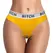 BITCH Vibrating Panty Set M/L with Remote Control, Black Cotton Blend