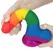 Lovetoy Prider Silicone Rainbow Model with Suction Cup 19.5cm