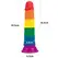 Lovetoy Prider Silicone Rainbow Model with Suction Cup 18.5 cm