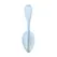 Satisfyer Smooth Petal Connect App nosivi intimni uređaj Svetlo plavi