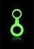 Ouch! Glow in the Dark Adjustable Ring & Strap Fluorescent Green