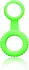 Ouch! Glow in the Dark Adjustable Ring & Strap Fluorescent Green
