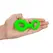 Ouch! Glow in the Dark Adjustable Ring & Strap Fluorescent Green
