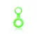 Ouch! Glow in the Dark Adjustable Ring & Strap Fluorescent Green