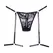 Say it with Garters Lace Thong OS Black - Adjustable Lace Lingerie Set