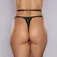 Fantasy Lingerie Cherished Čipkana & Mrežasta tanga gaćica OS Podesiva Crna