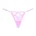 Dreamgirl Do Not Disturb Lace Thong Pink Adjustable Straps OS