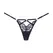 Do Not Disturb Lace Thong Adjustable Straps Black OS