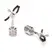 Prowler RED Adjustable Stainless Clips with Magnetic Weights Silver 8cm