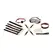 XR Brands Master Series Deluxe Bondaž Set Veganska Koža Crna/Crvena