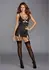 Fantasy Lingerie Power Mesh Garter Slip Fishnet Texture M