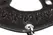 Master Series Parachute Leather Restraint with Metal Spiked Chains Black