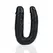 RealRock U-Oblik Intimni Duo Model 12.7 cm Crni Fleksibilan Dizajn
