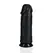 RealRock Extra Thick Model 25.4 cm Black - Anatomically Straight Design