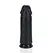 RealRock Extra Thick Model 25.4 cm Black - Anatomically Straight Design