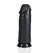 RealRock Model 9 Ravni Intimni Uređaj 23 cm Crni Silikon