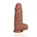RealRock Extra Thick 10'' Tan Model with Suction Cup & Harness Base