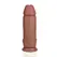 RealRock Extra Thick 10'' Tan Model with Suction Cup & Harness Base