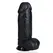 RealRock Ekstra Debeo Intimni Uređaj 25.4 cm Crni sa Usisnom Bazom
