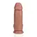 RealRock Ekstra Debeo Intimni Sistem 23 cm Smeđa - Čvrst Anatomski Model