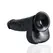 RealRock Black 33cm Anatomical Model with Base and Detailed Structure