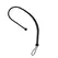 EasyToys PU Leather Whip Black 122cm sa detaljem čvora na ručki