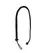 EasyToys PU Leather Whip Black 122cm sa detaljem čvora na ručki