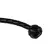 EasyToys PU Leather Whip Black 122cm sa detaljem čvora na ručki