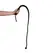 EasyToys PU Leather Whip Black 122cm sa detaljem čvora na ručki
