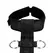 Ouch! Adjustable Black Nylon Harness with Collar & Hand Cuffs Set