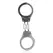 Ouch! Adjustable Metal Handcuffs Silver - Secure Locking System