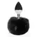 DiGiTails Black Metal Plug with Soft Bunny Tail - Compact Size