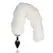 SINNERGEE Light-up Fox Tail Intimate System White - LED, Metal, Universal Size