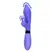 Loveline silikonski šiljasti vibrator za dualnu stimulaciju, roze, 20 cm