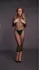 Shots Le Desir Long Fishnet Dress with Turtleneck Black One Size