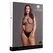OSX body intimna odeća crna mrežasti dizajn plus size XL-4XL