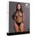 OSX crni body sa mrežastom strukturom i dolčevitom, plus size