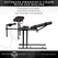 Master Series Obedience Chair Black - Adjustable Bondage System 199kg