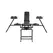 Master Series Obedience Restraint Chair Adjustable Iron Frame 330 lbs