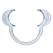 Master Series Dental Cheek Retractor Blue 4.5in Plastic Mouth Opener